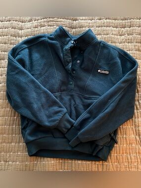 Columbia Teal Blue Fleece Pullover